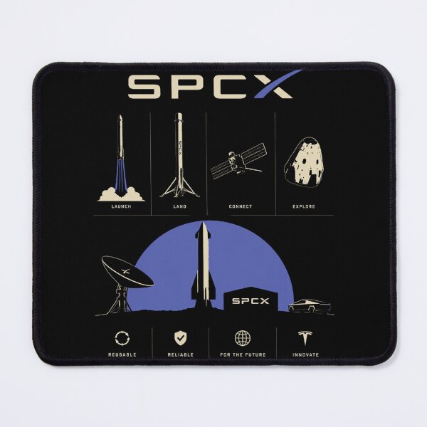 Item preview, SpaceX SPCX Stock Ticker Rocket Investor Design | Space Stock Market Gift designed and sold by TEEJAMBOREE.