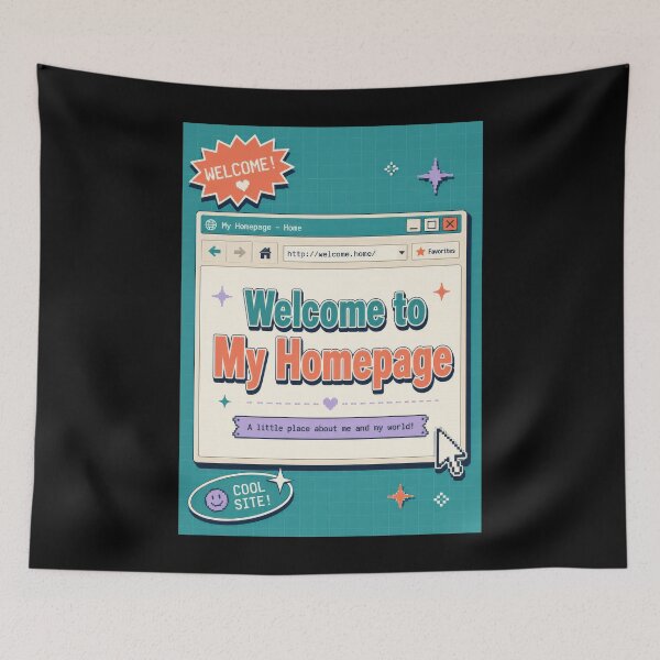 Item preview, Welcome to My Homepage Retro Web Poster designed and sold by Sketchlegacy.