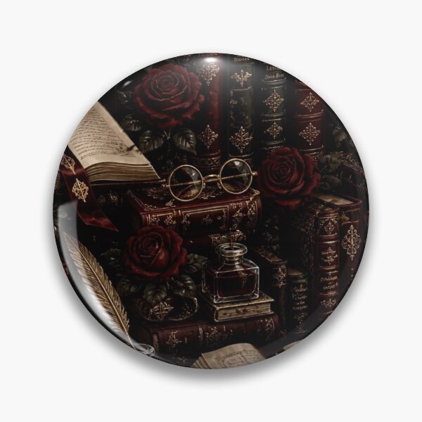 Item preview, Vampire Literature Dark Romance Library Seamless Luxury Aesthetic designed and sold by StickyGuys.