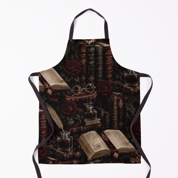 Aperçu de l'œuvre Littérature vampirique, romance sombre, bibliothèque, esthétique luxueuse et harmonieuse créée et vendue par StickyGuys.