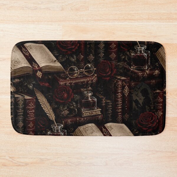 Item preview, Vampire Literature Dark Romance Library Seamless Luxury Aesthetic designed and sold by StickyGuys.