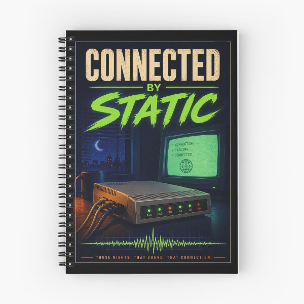 Item preview, Connected by Static Dial-Up Internet Poster  designed and sold by Sketchlegacy.
