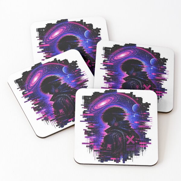 Item preview, Glitch Art Cyberpunk Galaxy Dark Neon Digital Aesthetic designed and sold by StickyGuys.