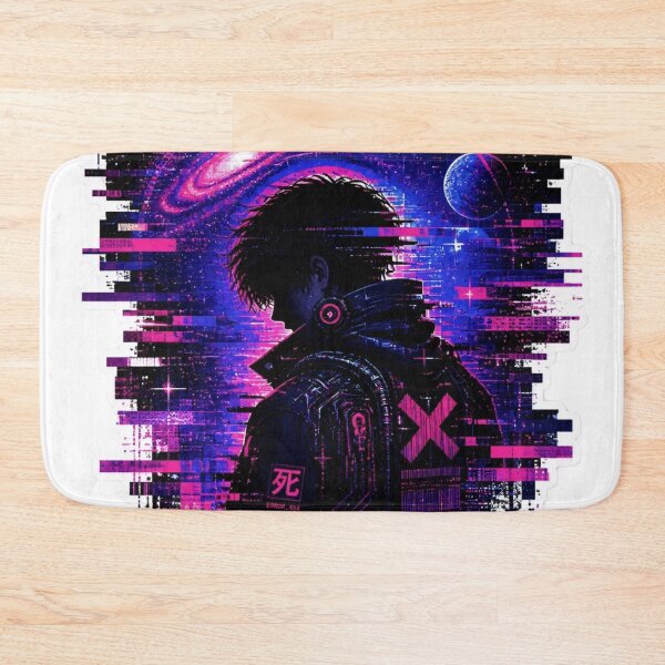 Item preview, Glitch Art Cyberpunk Galaxy Dark Neon Digital Aesthetic designed and sold by StickyGuys.