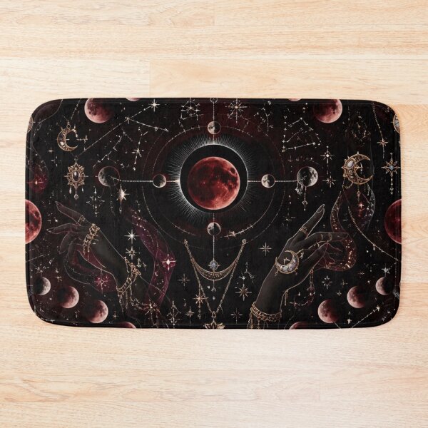 Item preview, Blood Moon Eclipse Dark Feminine Celestial Seamless Astrology Pattern designed and sold by StickyGuys.