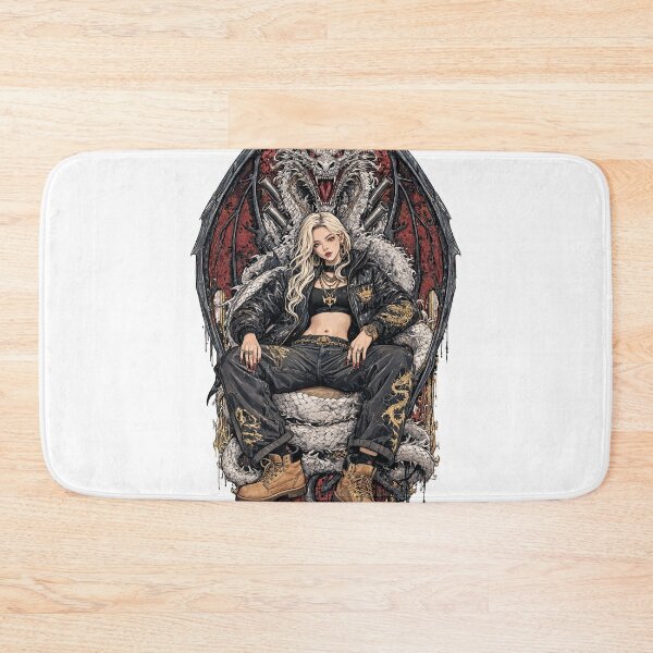 Item preview, Korean Queen & storm-born Dragon Tee - Dark Fantasy Ink-Wash Streetwear designed and sold by Ramases-Merch.