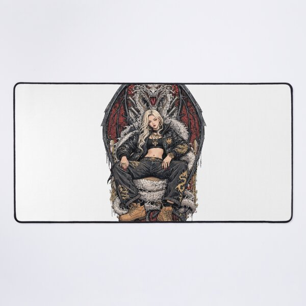 Item preview, Korean Queen & storm-born Dragon Tee - Dark Fantasy Ink-Wash Streetwear designed and sold by Ramases-Merch.