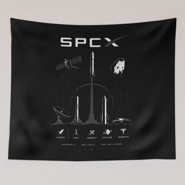 Item preview, SpaceX SPCX Stock Ticker Rocket Investor Design | Space Stock Market Gift designed and sold by TEEJAMBOREE.