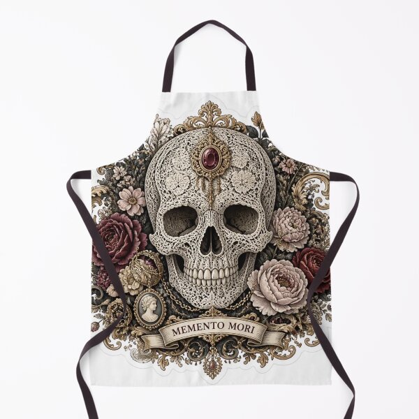 Item preview, Lace Skull Memento Mori Dark Feminine Baroque Ornate designed and sold by StickyGuys.