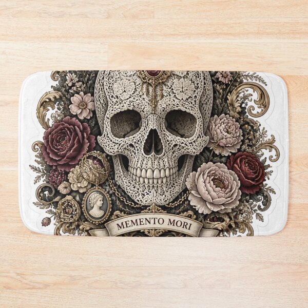Item preview, Lace Skull Memento Mori Dark Feminine Baroque Ornate designed and sold by StickyGuys.