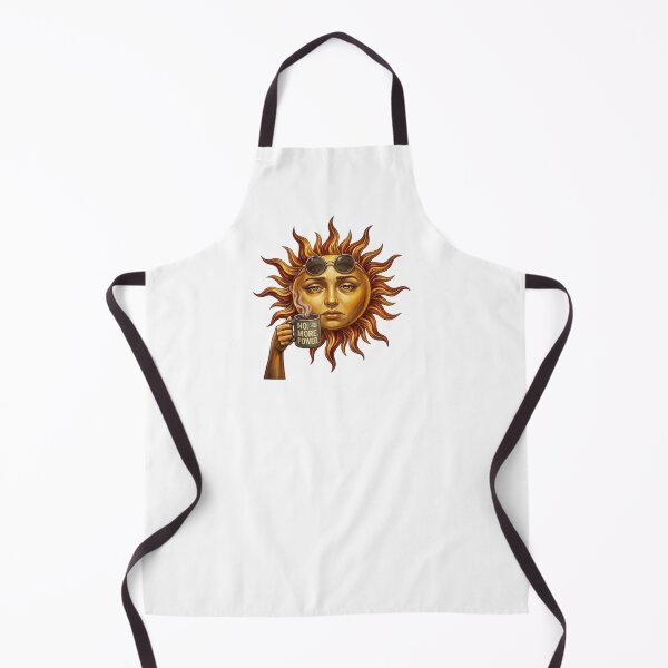 Item preview, Tired Sun Drinking Coffee No More Power Funny Illustration designed and sold by Northern Glow Art.