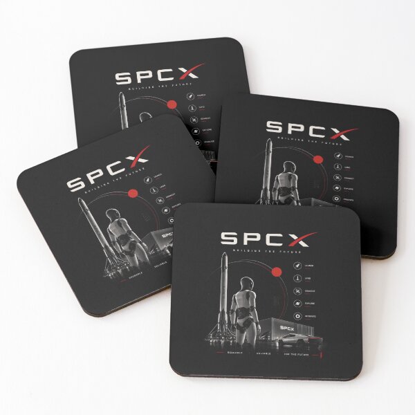 Aperçu de l'œuvre Design de fusée pour investisseurs avec le symbole boursier SpaceX SPCX | Cadeau sur le marché boursier spatial créée et vendue par TEEJAMBOREE.