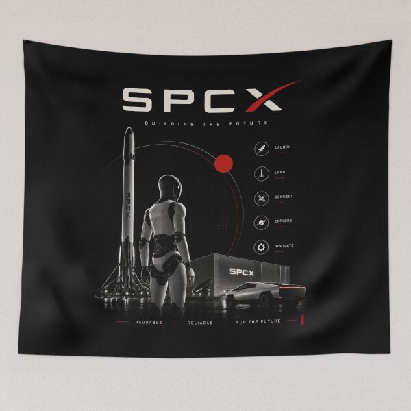 Item preview, SpaceX SPCX Stock Ticker Rocket Investor Design | Space Stock Market Gift designed and sold by TEEJAMBOREE.