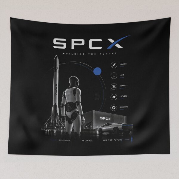 Item preview, SpaceX SPCX Stock Ticker Rocket Investor Design | Space Stock Market Gift designed and sold by TEEJAMBOREE.