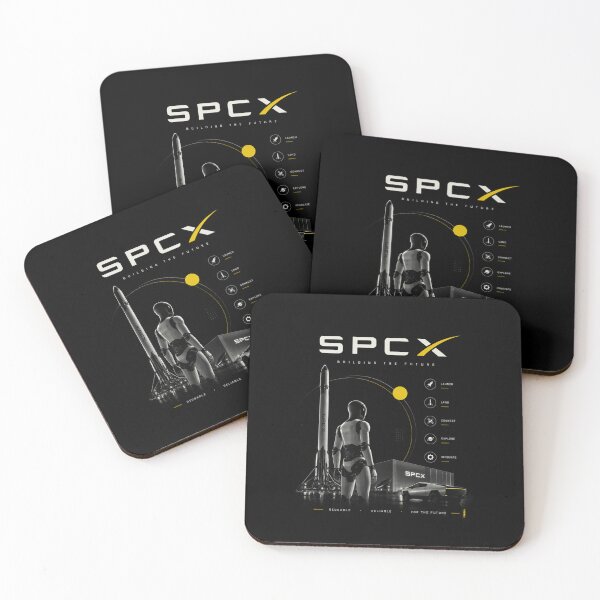 Aperçu de l'œuvre Design de fusée pour investisseurs avec le symbole boursier SpaceX SPCX | Cadeau sur le marché boursier spatial créée et vendue par TEEJAMBOREE.