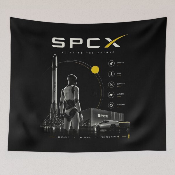 Item preview, SpaceX SPCX Stock Ticker Rocket Investor Design | Space Stock Market Gift designed and sold by TEEJAMBOREE.