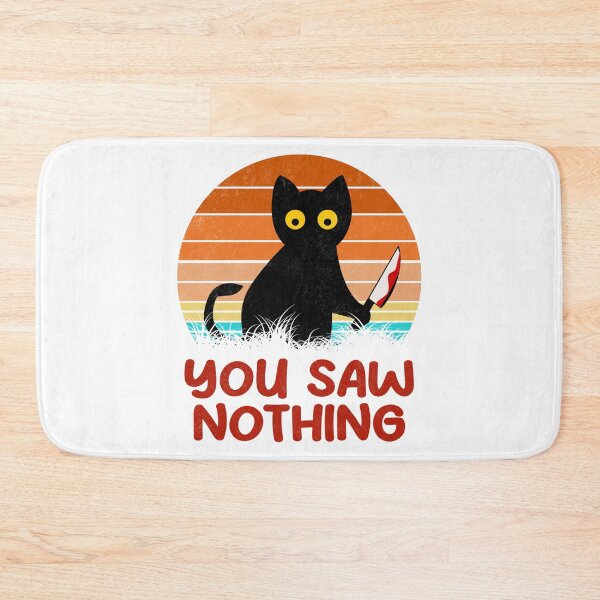 Item preview, Murder Cat - You Saw Nothing designed and sold by PurrfectHome.