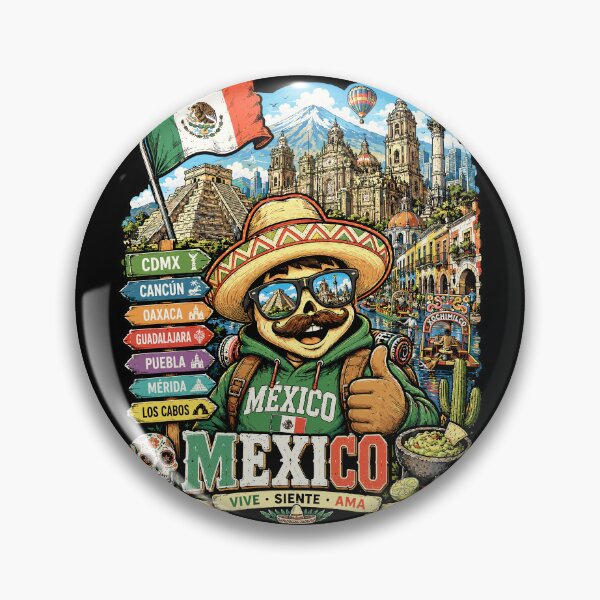 Item preview, Mexico Cultural Adventure Mariachi Travel Art designed and sold by AtuqStudio.