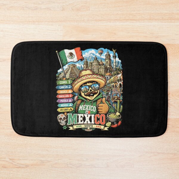 Item preview, Mexico Cultural Adventure Mariachi Travel Art designed and sold by AtuqStudio.