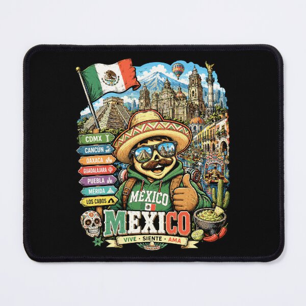 Item preview, Mexico Cultural Adventure Mariachi Travel Art designed and sold by AtuqStudio.