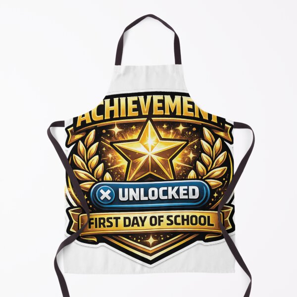 Item preview, Achievement Unlocked First Day of School Funny Gamer Design designed and sold by mansourhamid.