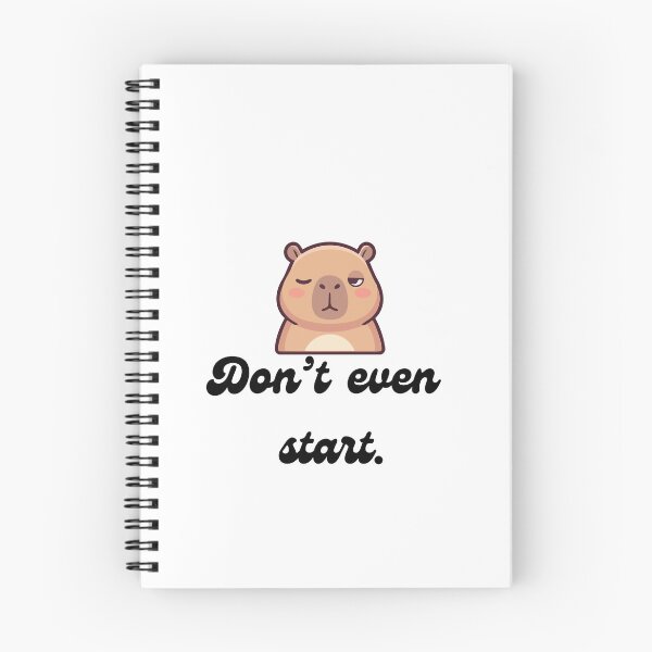 Item preview, Cute Grumpy Capybara  Don't Even Start designed and sold by TheFrameVault.