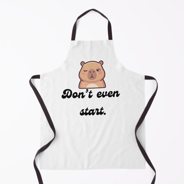 Item preview, Cute Grumpy Capybara  Don't Even Start designed and sold by TheFrameVault.