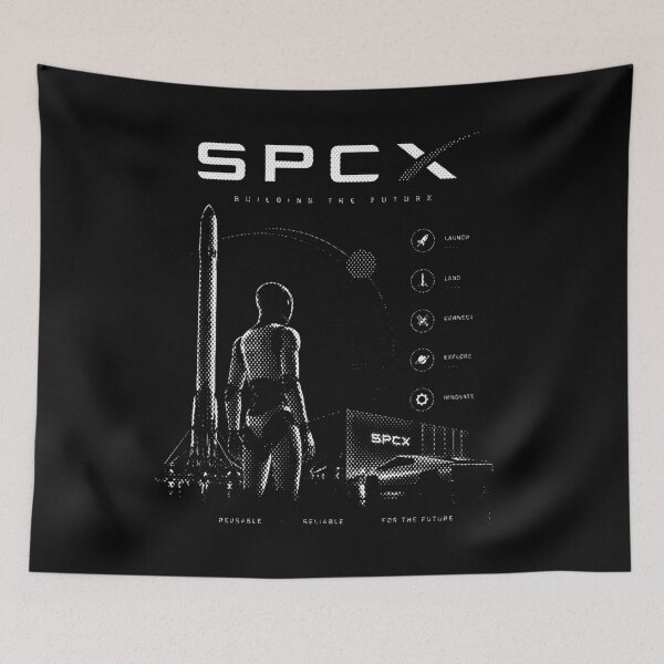 Item preview, SpaceX SPCX Stock Ticker Rocket Investor Design | Space Stock Market Gift designed and sold by TEEJAMBOREE.
