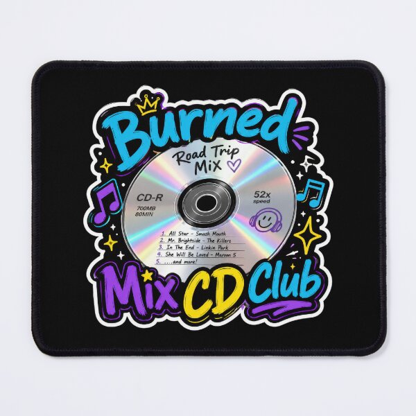 Item preview, Burned Mix CD Club Retro Music Sticker  designed and sold by Sketchlegacy.