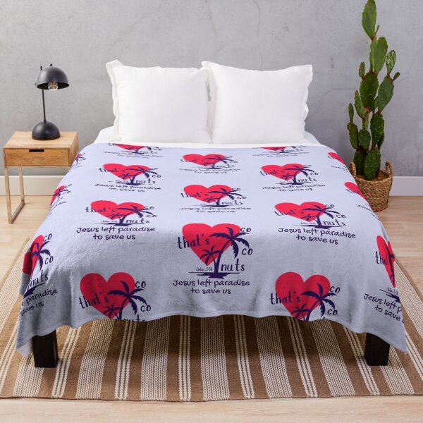 Item preview, That's Coconuts John 316 Jesus Left Paradise to Save Us Love Palm Tree Heart  designed and sold by Forevermore.