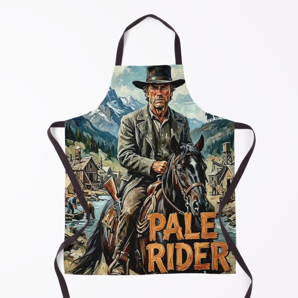 Item preview, Pale Rider Retro Western Action Tribute Art Movie Poster designed and sold by Art's Diner.