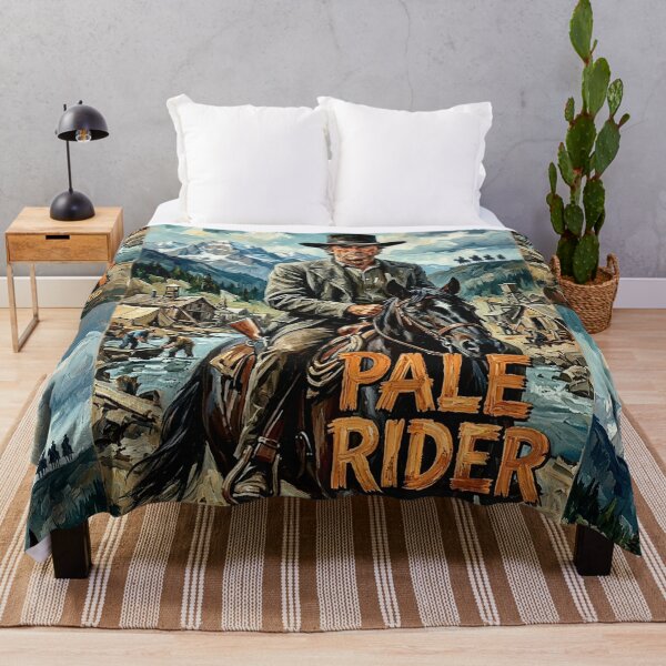 Item preview, Pale Rider Retro Western Action Tribute Art Movie Poster designed and sold by Art's Diner.