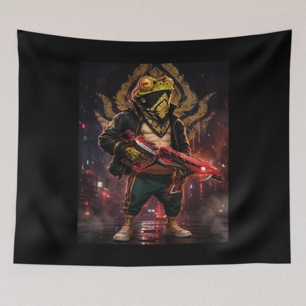 Item preview, City Night Frog Hero – Epic Urban Amphibian Superhero Design designed and sold by MerlinWear.