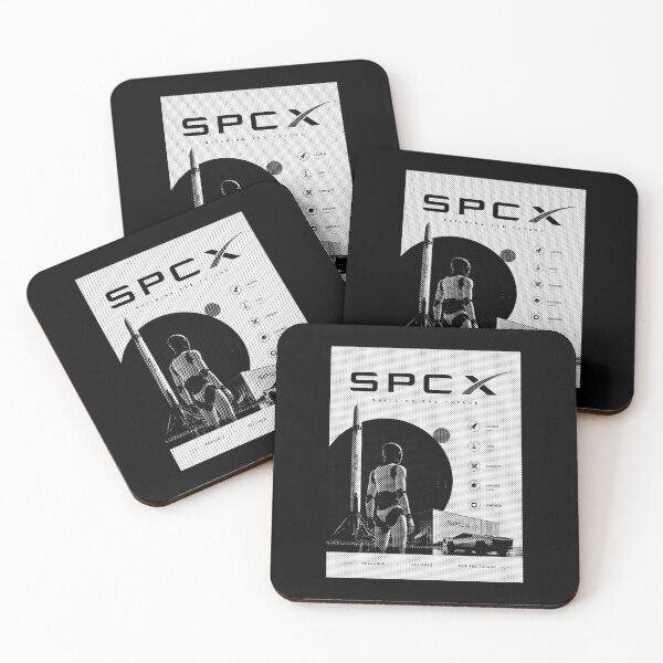 Aperçu de l'œuvre Design de fusée pour investisseurs avec le symbole boursier SpaceX SPCX | Cadeau sur le marché boursier spatial créée et vendue par TEEJAMBOREE.