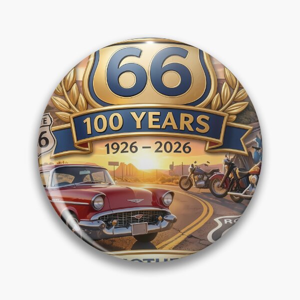 Item preview, Route 66 Centennial 1926-2026 | 100 Years of The Mother Road Classic Car Americana Design designed and sold by DigiArt8Design.