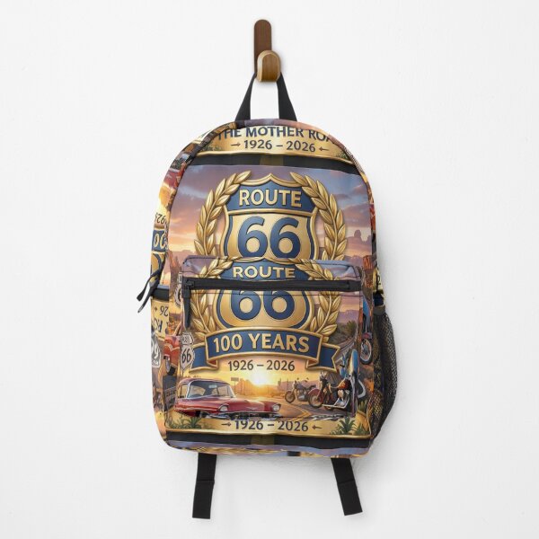 Item preview, Route 66 Centennial 1926-2026 | 100 Years of The Mother Road Classic Car Americana Design designed and sold by DigiArt8Design.