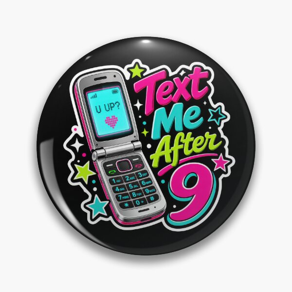 Item preview, Text Me After 9 Flip Phone Sticker  designed and sold by Sketchlegacy.
