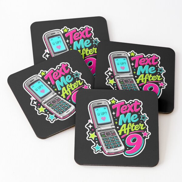 Item preview, Text Me After 9 Flip Phone Sticker  designed and sold by Sketchlegacy.