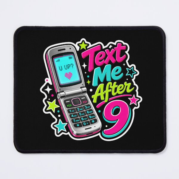 Item preview, Text Me After 9 Flip Phone Sticker  designed and sold by Sketchlegacy.