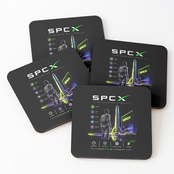 Aperçu de l'œuvre Design de fusée pour investisseurs avec le symbole boursier SpaceX SPCX | Cadeau sur le marché boursier spatial créée et vendue par TEEJAMBOREE.