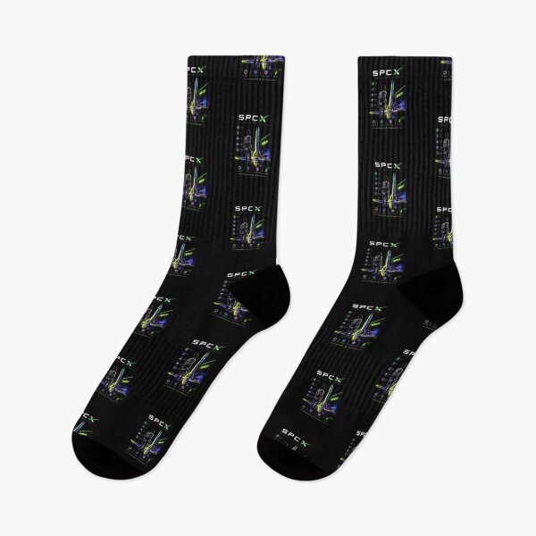 Aperçu de l'œuvre Design de fusée pour investisseurs avec le symbole boursier SpaceX SPCX | Cadeau sur le marché boursier spatial créée et vendue par TEEJAMBOREE.