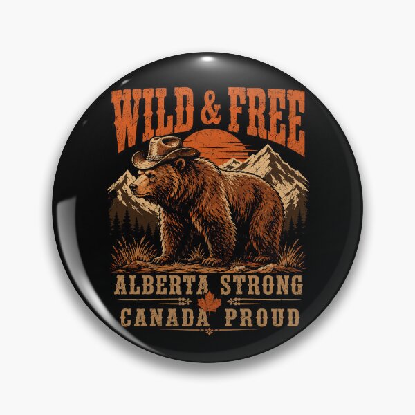 Item preview, Wild and Free Alberta Strong Canada Proud Bear designed and sold by JasKei-Designs.