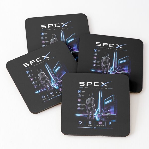 Aperçu de l'œuvre Design de fusée pour investisseurs avec le symbole boursier SpaceX SPCX | Cadeau sur le marché boursier spatial créée et vendue par TEEJAMBOREE.