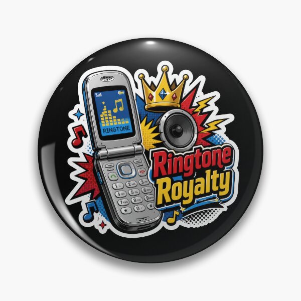 Item preview, Ringtone Royalty Y2K Flip Phone Sticker  designed and sold by Sketchlegacy.