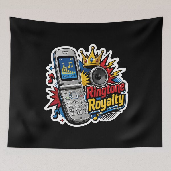 Item preview, Ringtone Royalty Y2K Flip Phone Sticker  designed and sold by Sketchlegacy.