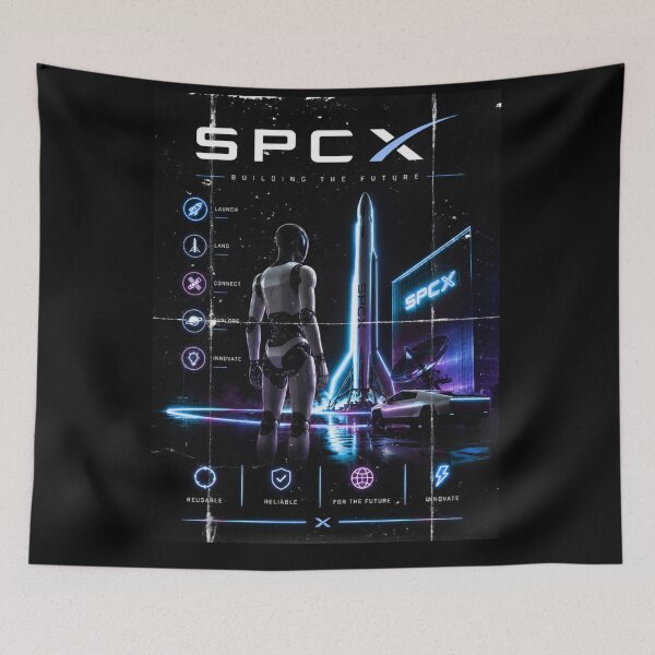 Item preview, SpaceX SPCX Stock Ticker Rocket Investor Design | Space Stock Market Gift designed and sold by TEEJAMBOREE.