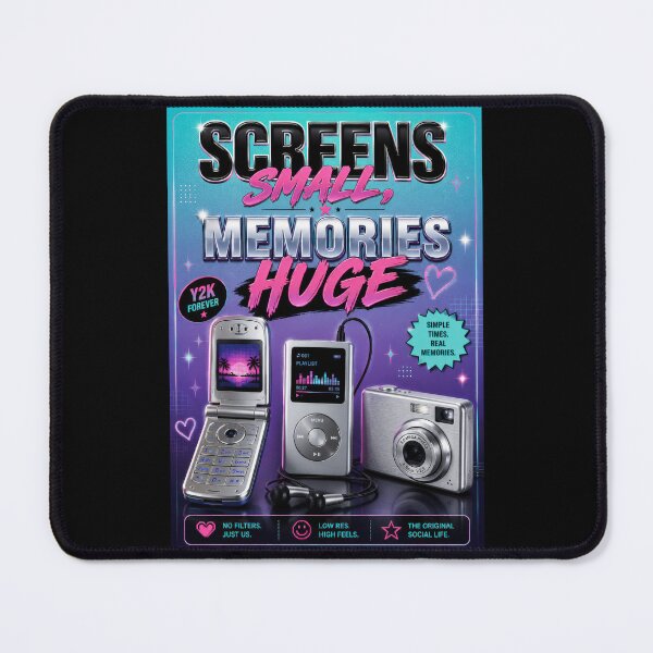 Item preview, Screens Small, Memories Huge Y2K Poster  designed and sold by Sketchlegacy.