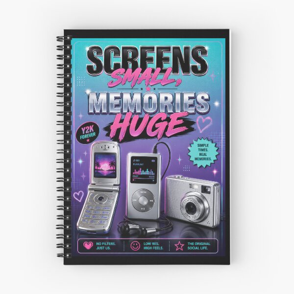 Item preview, Screens Small, Memories Huge Y2K Poster  designed and sold by Sketchlegacy.