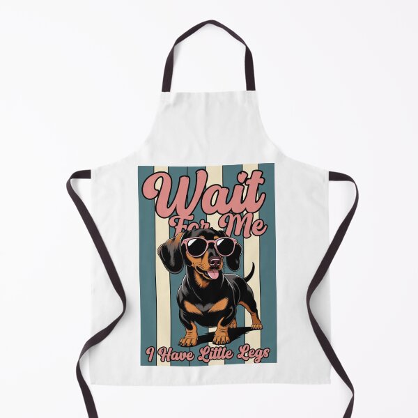 Item preview, Wait For Me I Have Little Legs - Funny Dachshund Retro Design designed and sold by PrintSquad.