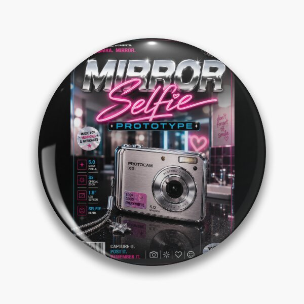 Item preview, Mirror Selfie Prototype Y2K Poster  designed and sold by Sketchlegacy.